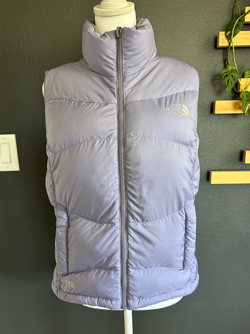 The North Face 550 Down Puffer Vest Lavender Purple Women’s Small